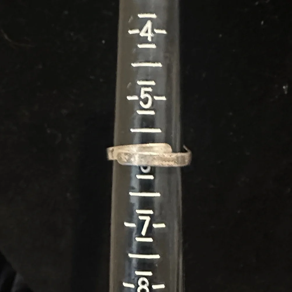 Sterling Silver Blue Enamel Bird Signet Ring Vintage 7g  reminiscent of CampFire - Picture 7 of 13